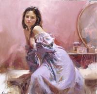 Pino Daeni - Impression oil painting.